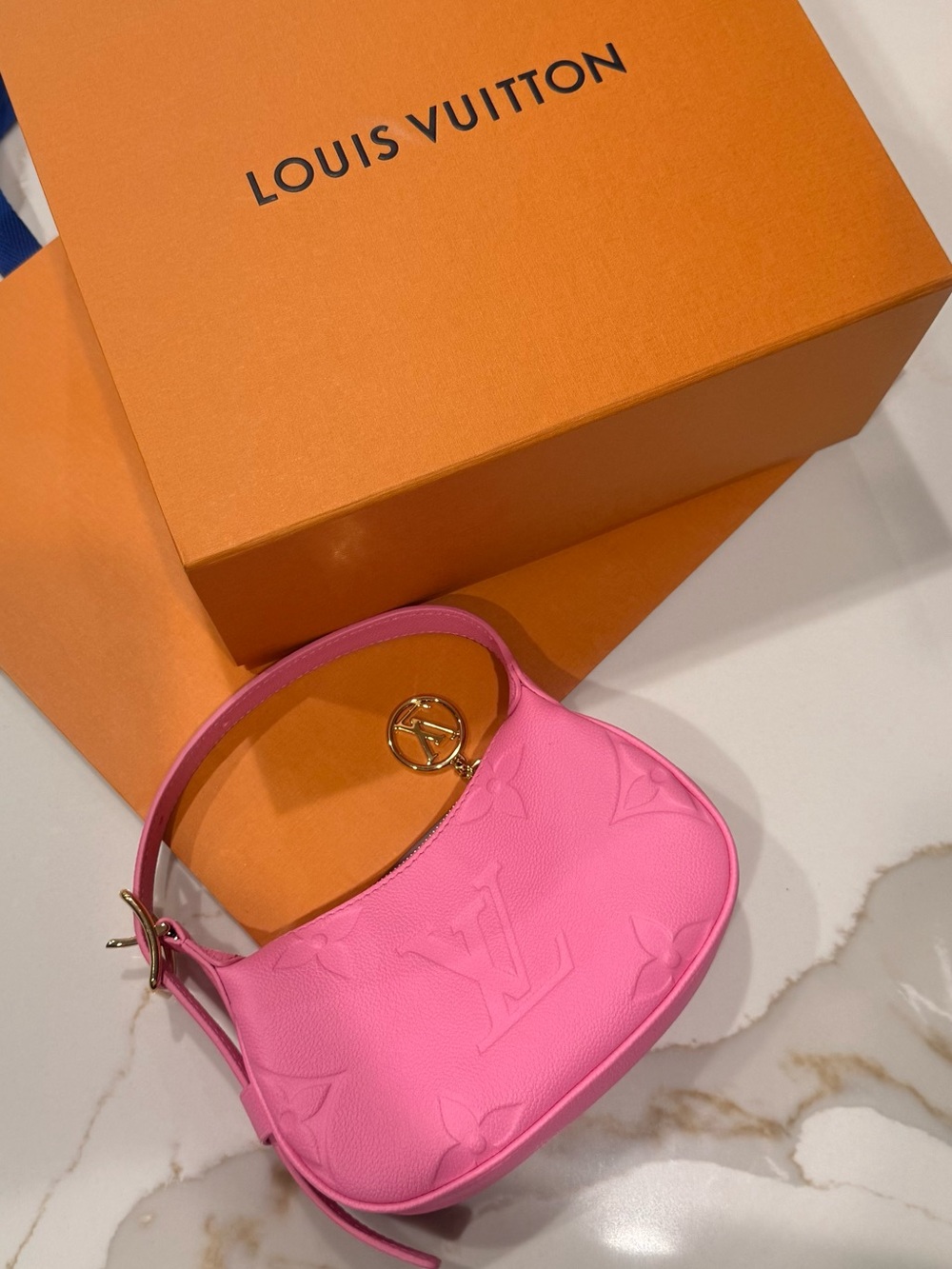 Louis Vuitton Mini Moon Rose Lollipop Pink Monogram Empreinte Leather Bag